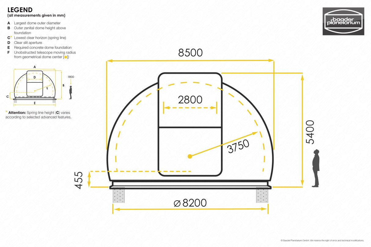 BAADER ADVANCED SLIT-DOME 8.5m