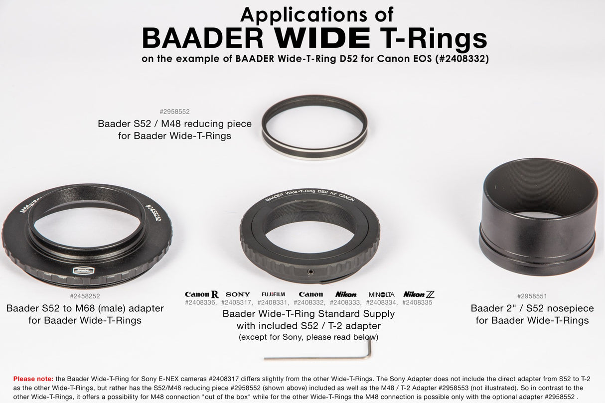 BAADER T-RING FOR CANON CAMERAS.