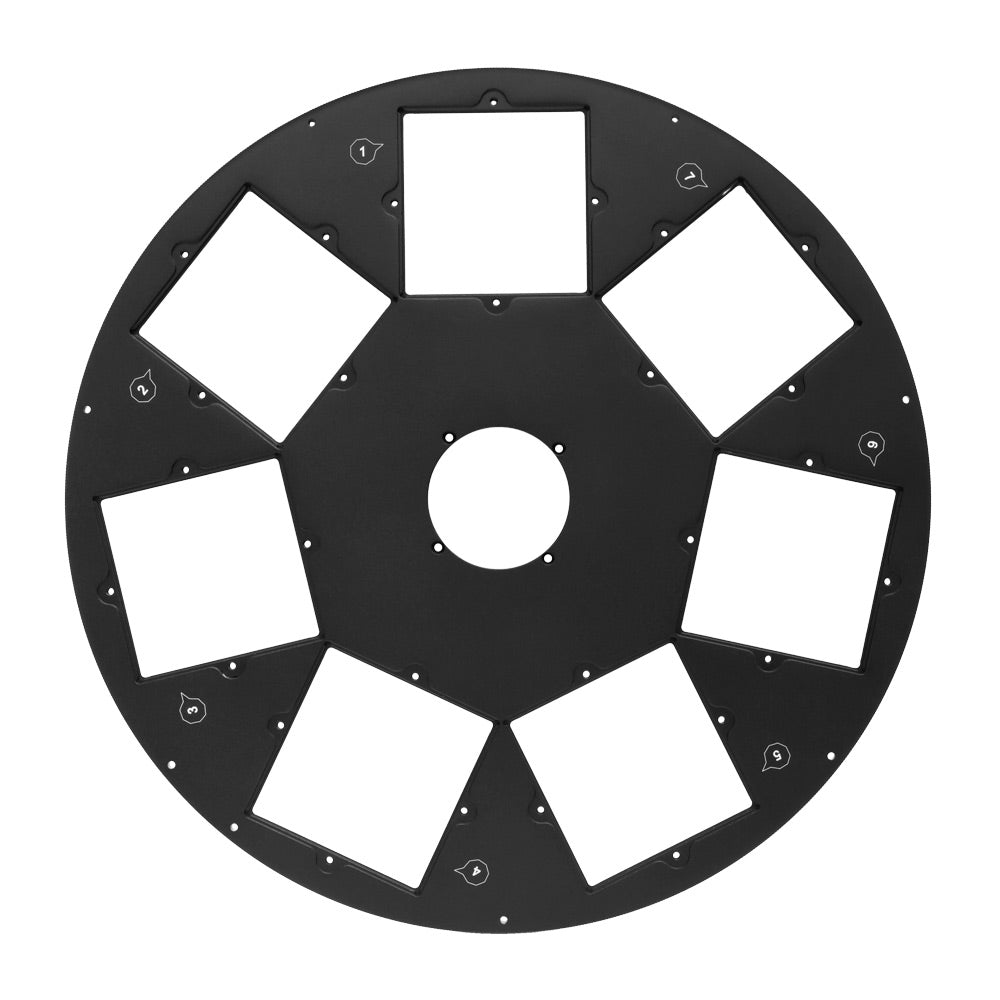 QHY CFW3 EXTRA LARGE FILTER WHEEL 9 x 2" & 9 x 50mm.