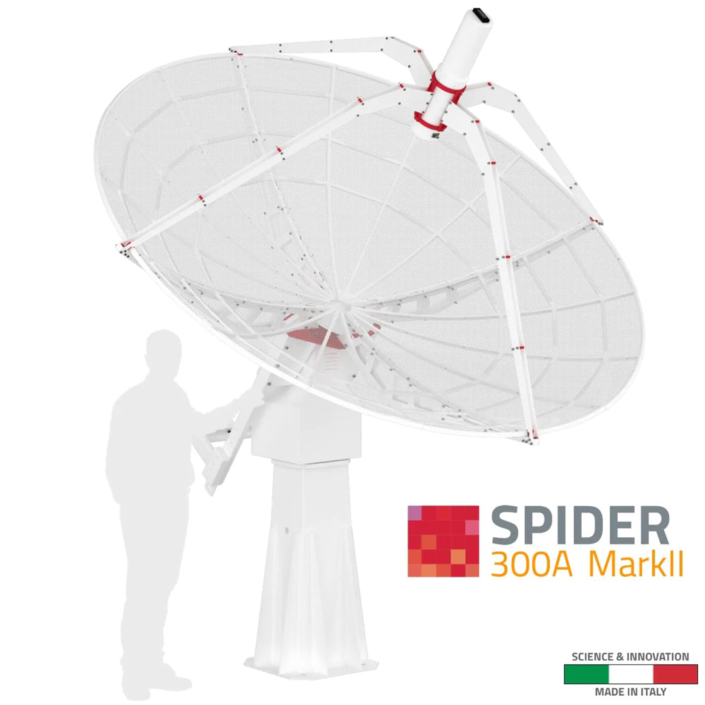 RADIO2SPACE SPIDER 300A MARK II 3m RADIO TELESCOPE.