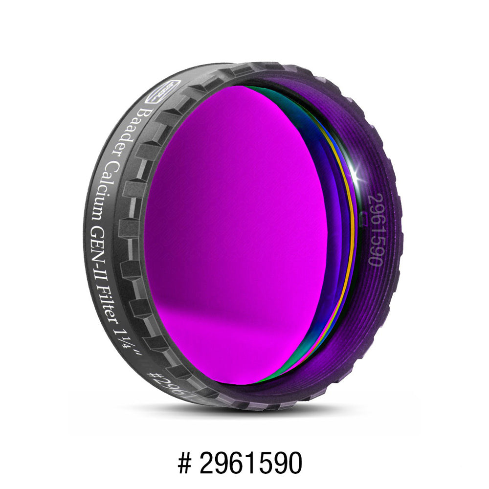 BAADER CALCIUM GEN-II FILTER 1.25" & 3.8 ASTROSOLAR FILM.