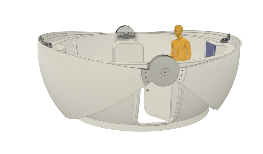 CLAMSHELL DOME  RD-400 - 4 metres