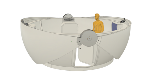 CLAMSHELL DOME  RD-400 - 4 metres