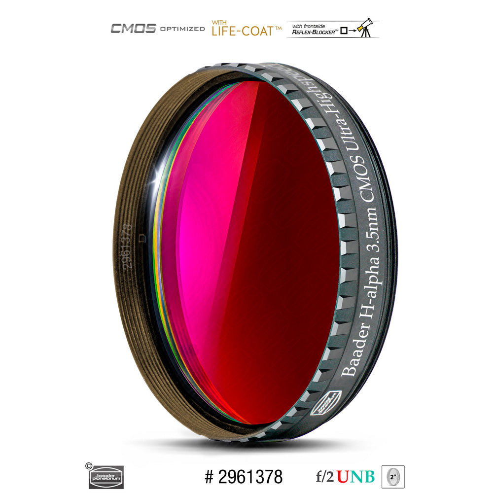 BAADER CMOS H-ALPHA 3.5nm F/2 ULTRA-HIGHSPEED FILTER.