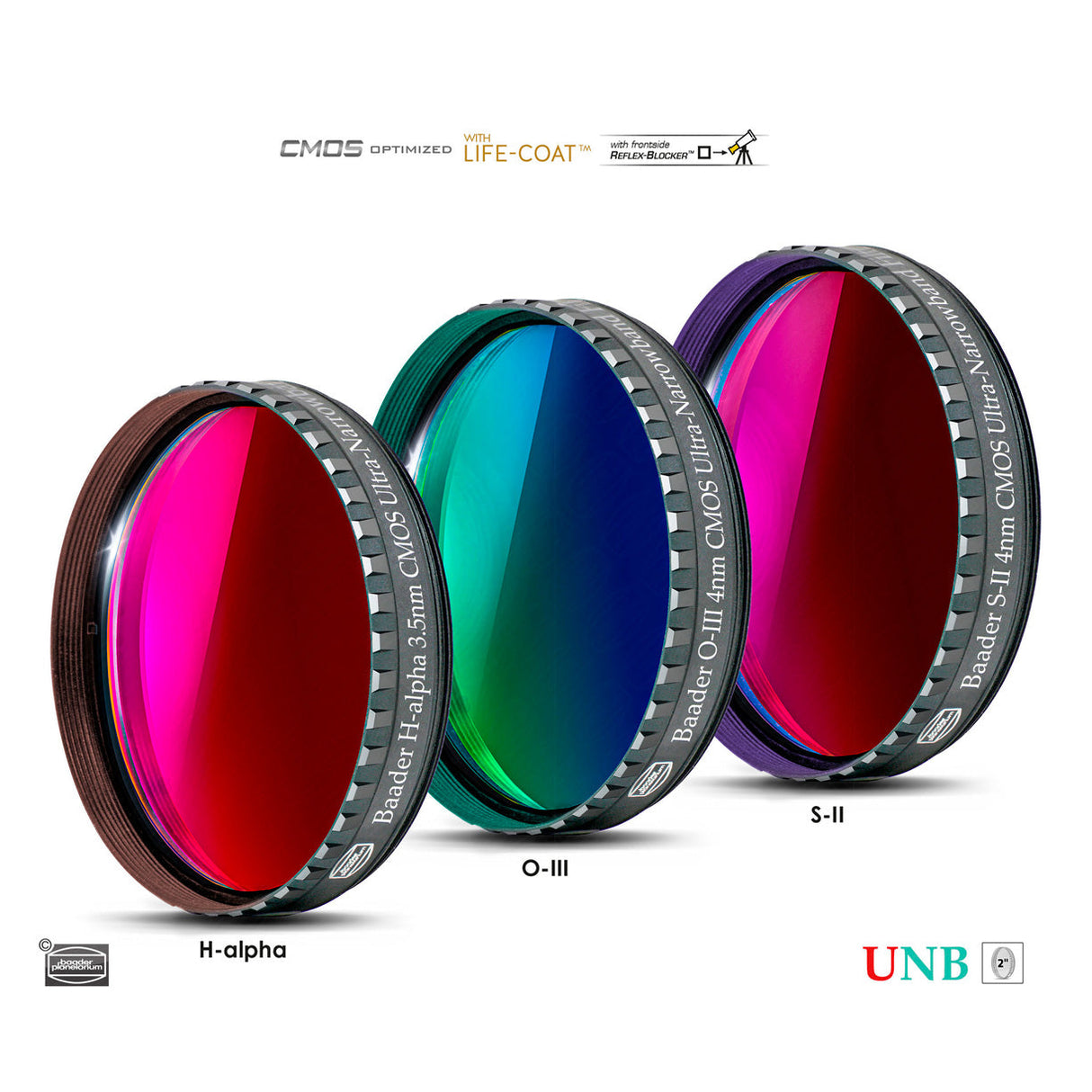 BAADER CMOS SHO 3.5 / 4nm ULTRA-NARROWBAND FILTER SET.