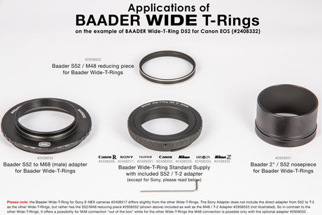 BAADER T-RING FOR NIKON Z CAMERAS.