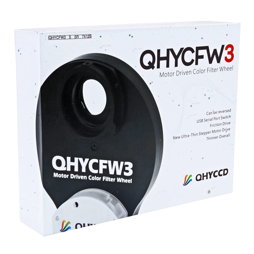QHY CFW3 SMALL FILTER WHEEL 7 x 1.25" & 7 x 31mm.