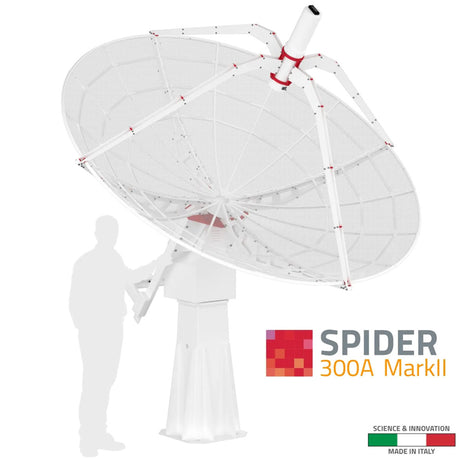 RADIO2SPACE SPIDER 300A MARK II 3m RADIO TELESCOPE.