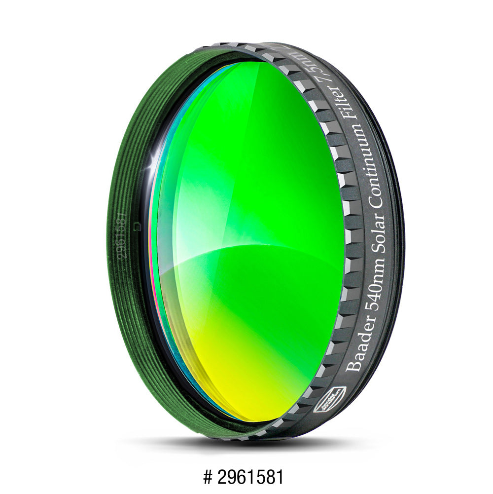 BAADER SOLAR CONTINUUM FILTER 540nm 7.5nm.